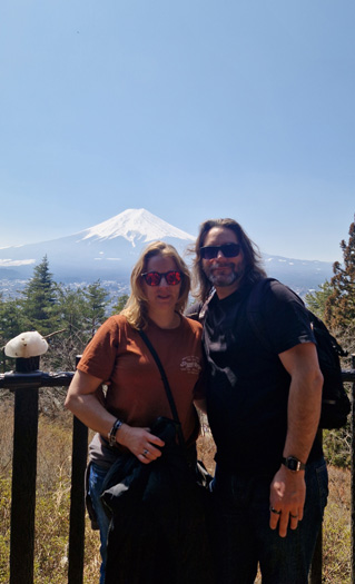 mit Baby am Fuji